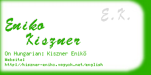 eniko kiszner business card